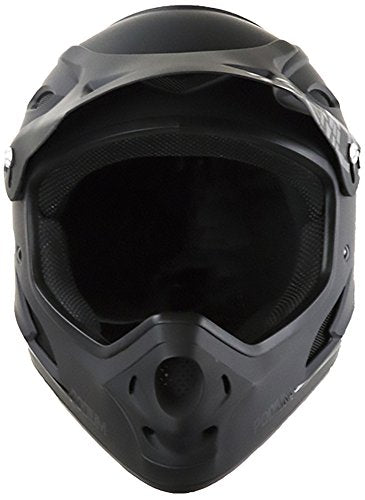 Full Face Mountain Bike Helmet - Black, Large
