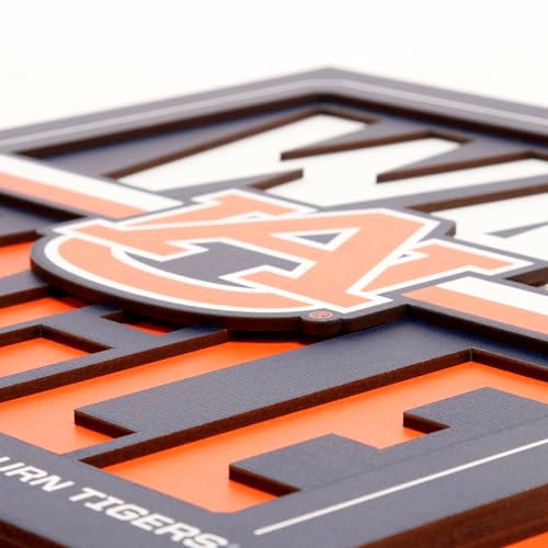 Auburn Tigers 3D Wall Art - Team Slogan Home Decor