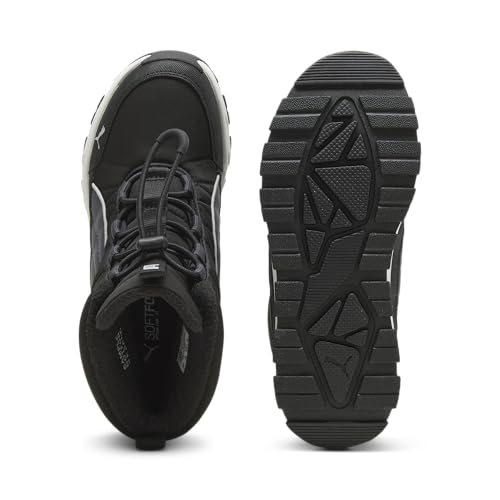PUMA Kids Boys Evolve Snow Boots - Big Kid Black Winter Ankle Shoes