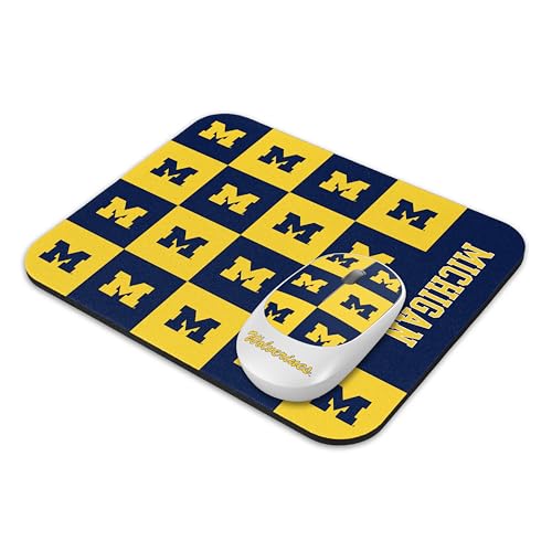 SOAR NHL Michigan Wolverines Wireless Mouse & Non-Slip Mouse Pad Set