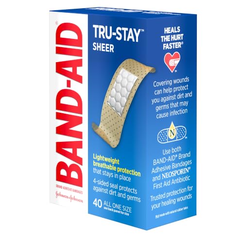 Tru-Stay Sheer Adhesive Bandages - 40 Count Wound Protection