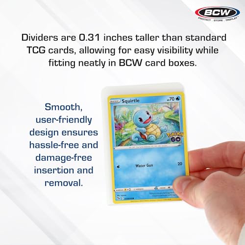 Trading Card Dividers - 10 Pack with Write-On Tabs, Fits 3200 & 5000 Boxes
