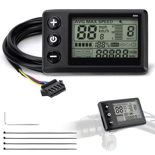 S866 LCD Display for Ridstar Q20 H20 H26 Pro E-Bike - Waterproof