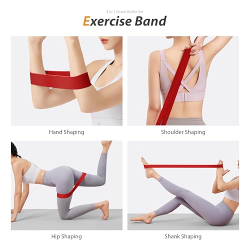 5-in-1 Deep Tissue Foam Roller Set for Muscle Relief & Recovery
