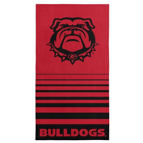 Georgia Bulldogs Jacquard Beach Towel - 36" x 72" Striped