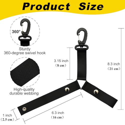 Cheerleading Pom Pom Holder - 1 PCS Black, Crush-Proof Design