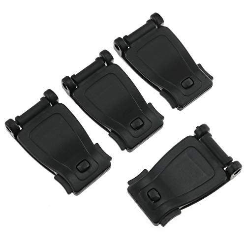 Molle Webbing Clips - 4 Pack Black Backpack Accessories