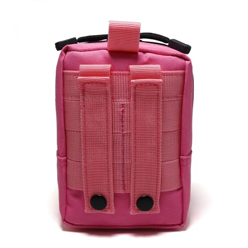 Tactical Molle Utility Pouch - Compact Water-Resistant EDC Pouch - Pink