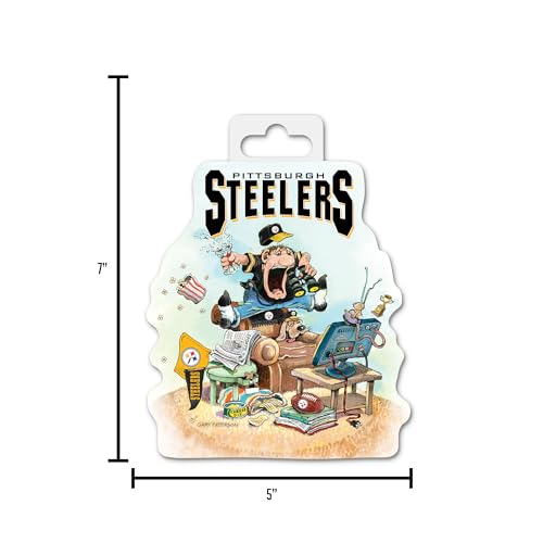 Pittsburgh Steelers Die Cut Decal - 5" x 7" Auto and Home Sticker