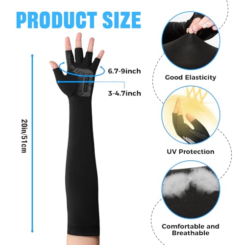 UV Protection Gloves Non-Slip Sunblock Gloves for Outdoor Fishing & Driving