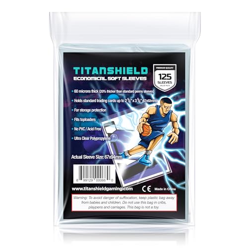 Standard Card Sleeves 67x94mm - 60 Micron Ultra Clear Protective Covers - 125ct