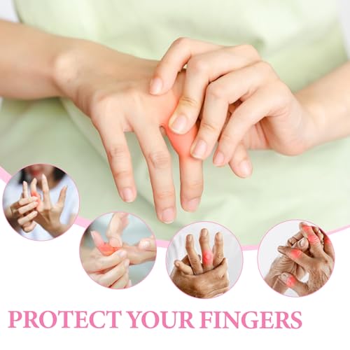 14 Pcs Silicone Finger Protectors - Waterproof Finger Cots, White