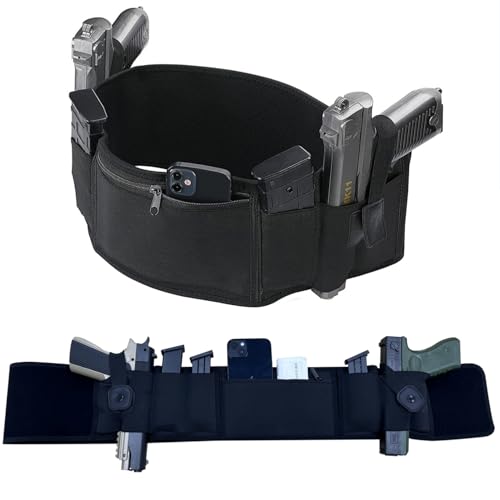 3-in-1 Holster - Comfortable Neoprene Waistband, Fits Up to 44" Belly - Dual Gun Carry