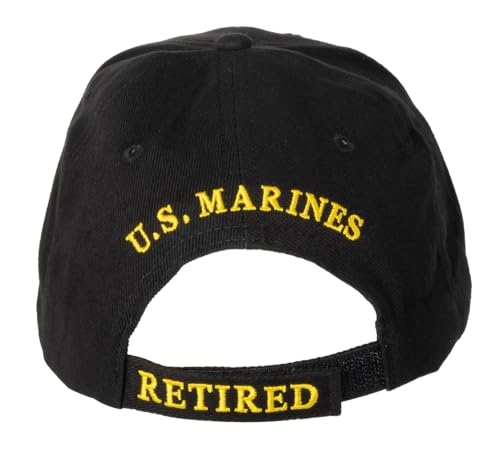Once A Marine Always A Marine Retired Cap Black - Patriotic Military Hat