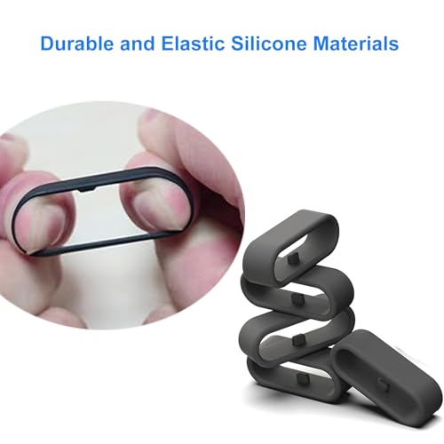 Silicone Security Fastener Rings for Fitness Trackers - 10 Pack