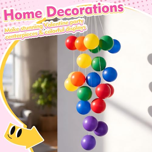 Rainbow Table Tennis Balls - Set of 6 Blank Balls for DIY