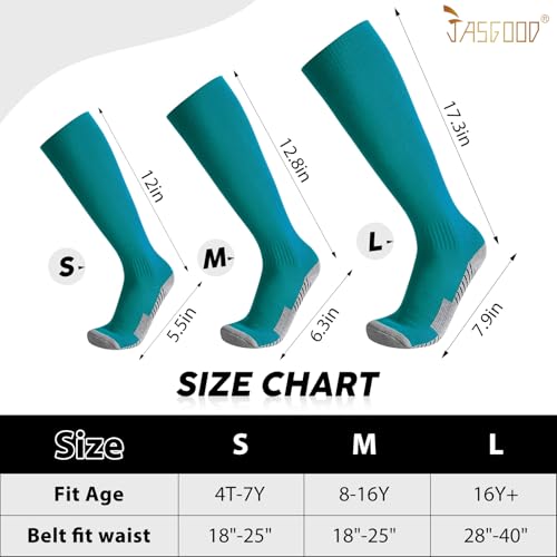 Teal Baseball Socks and Elastic Belt Combo for Youth & Adults - Softball Gear