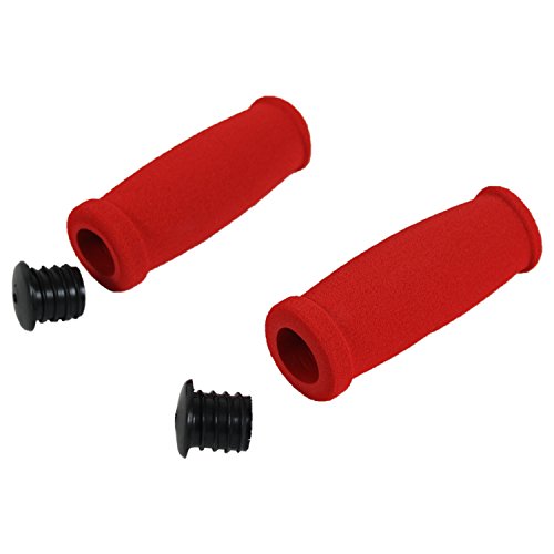 Replacement Foam Handle Grips for Razor Scooters - Red