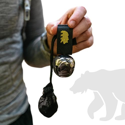 Magnetic Bear Bell with Silencer - Hiking Safety Gear - Silver