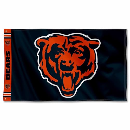 Chicago Bears 3x5 Foot Banner Flag with Double-Sided Print