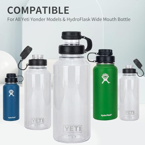 Chug Lid for Wide Mouth Water Bottles—Hydro Flask/Yonder/Yeti+ More