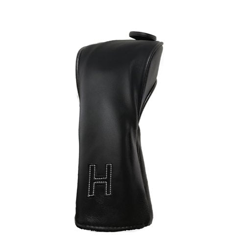 Scott Adward Headcover 4 pcs 1 3 5 H for Driver Fairway Hybirds Pure Black Simple Fashion PU Thick Synthetic Leather Unisex Gift for Golfer