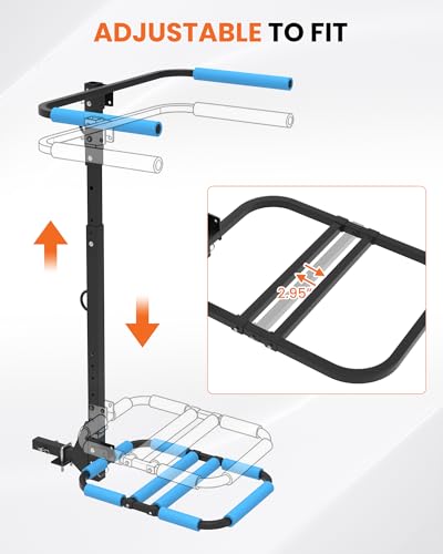 Upgraded RV Hitch Mount Kayak Rack for 2 Kayaks - 12 FT