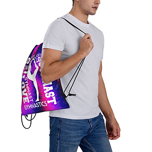Gymnastics Drawstring Backpack - Large Capacity, One Size