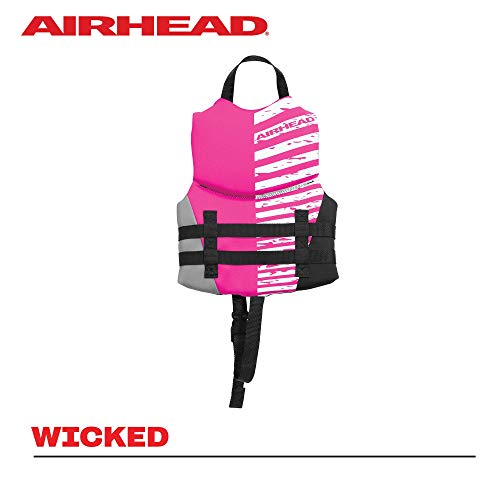 Kwik-Dry NeoLite Flex Life Jacket for Kids - USCG Approved, Child (33-55 Lbs) - Hot Pink
