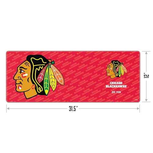 NHL Chicago Blackhawks Desk Pad - Water-Resistant Mouse Pad
