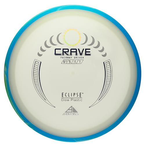 Axiom Discs Eclipse Glow Crave Fairway Driver 170-175g - Stable, Night-Visible Disc Golf