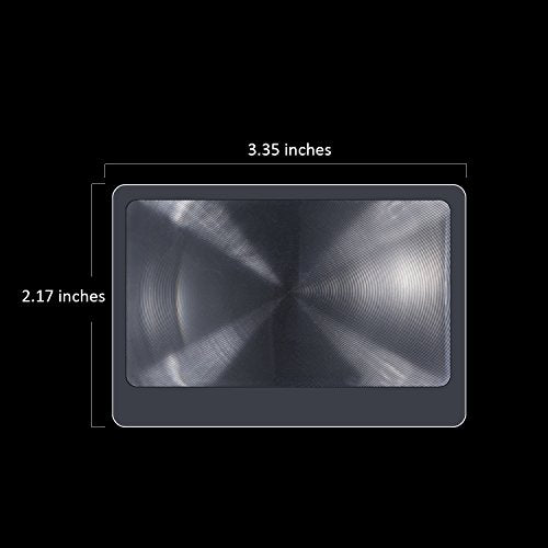 3X Pocket Magnifier Fresnel Lens - 20 Pcs Credit Card Size