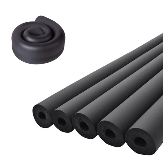Pipe Insulation Foam Tube 1" Inch ID*3/8" TH-6Ft Foam Tubing Black Pipe Cover Heat Preservation for Outdoor Water Pipe Insulation,AC Unit, Guitar Stands, Exercise Machine Handle and Roof Rack Etc