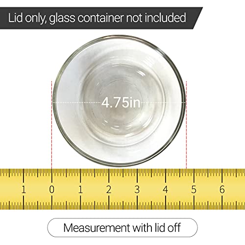 Replacement Lids for Pyrex 2-Cup Glass Containers - 5-Inch Red, 1-Pack