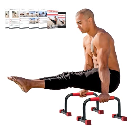 Lightweight Parallette Bars for Home Gym - Dip & Push Up Station