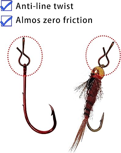 Quick Change Fly Fishing Snaps - Stainless Steel, 50pcs 0.32inch