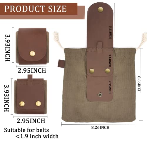 Collapsible Foraging Pouch - Water Resistant Canvas Bag - Green