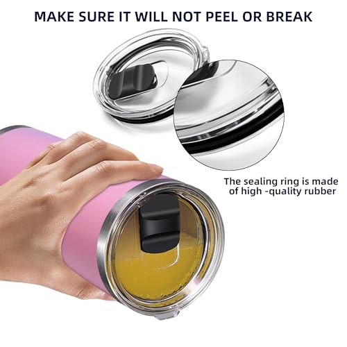 30 oz Tumbler Replacement Lid - Black Silicone O-Ring - 2 Pack