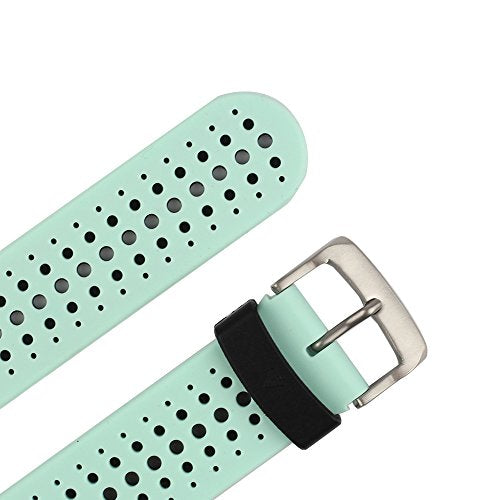 Silicone Replacement Watch Band for Garmin Forerunner 235 - Teal/Black