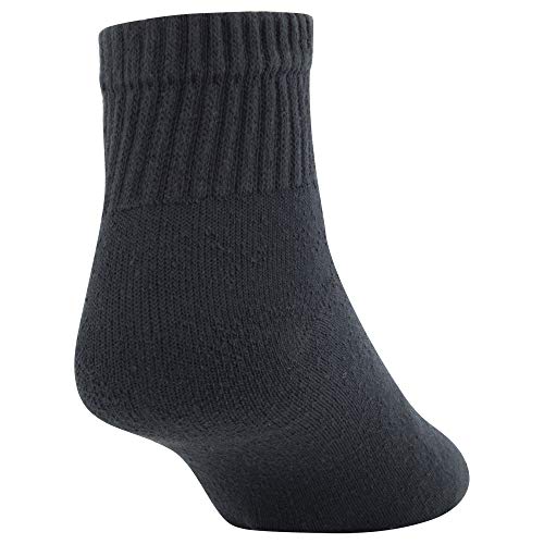 GOLDTOE Men's 656P Cotton Ankle Athletic Socks - 12 Pairs, Large, Black