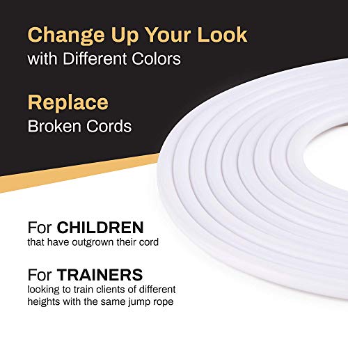 Replacement Jump Rope Cord - White for Buddy Lee Ropes