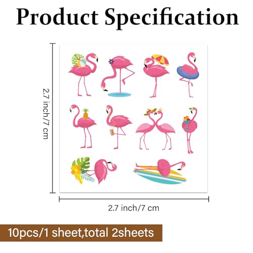Golf Ball Markers - Creative Pink Flamingo Stickers for Easy Identification