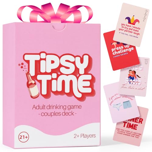 Tipsy Time Couples Drinking Card Game - Perfect for Two
