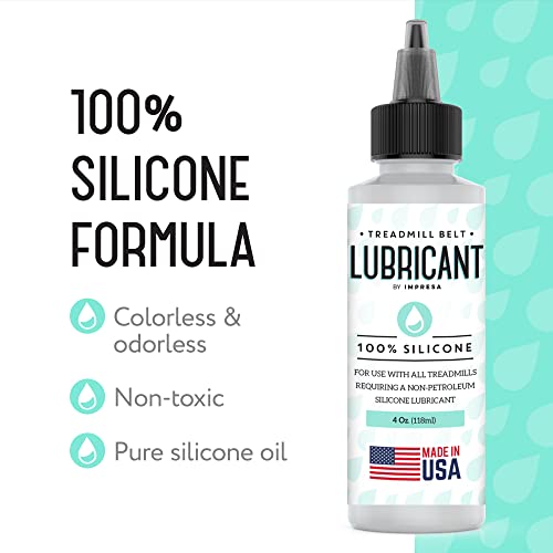 Silicone Treadmill Lubricant - 4 oz Easy Application - 1 Pack