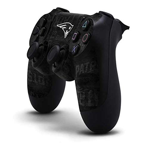 PS4 Controller Skin - Official NFL New England Patriots Black & White Design
