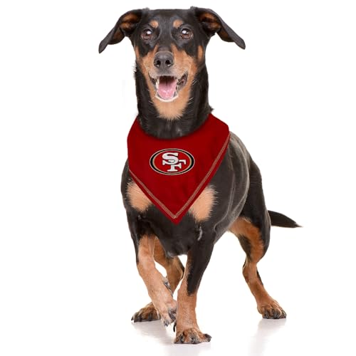 NFL San Francisco 49ers Pet Bandana - Large/X-Large Tie Scarf