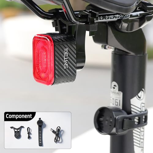 Smart Bike Tail Light with Brake Sensor - Auto On/Off Night Riding Safety