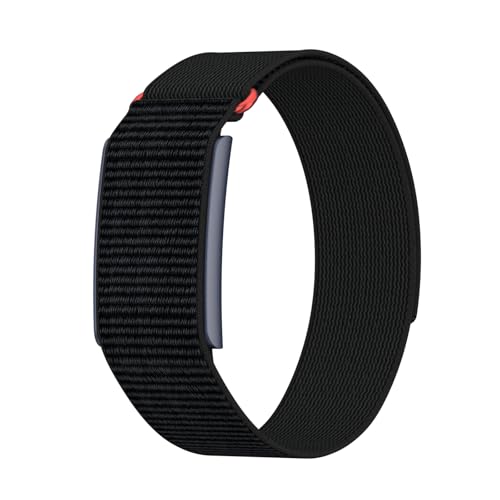 Black Nylon Loop Compatible with Amazfit Helio Watch Strap - Overlay Cover