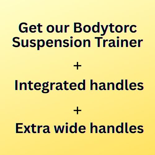 Suspension Trainer Handles Set with Integrated and Extra Wide Options