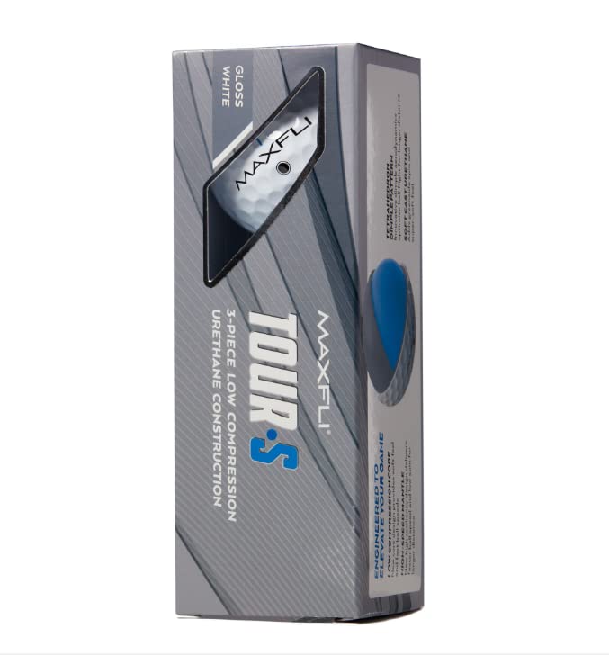 Maxfli 2023 Tour S Golf Balls - 12 Pack, Soft Feel & Long Distance
